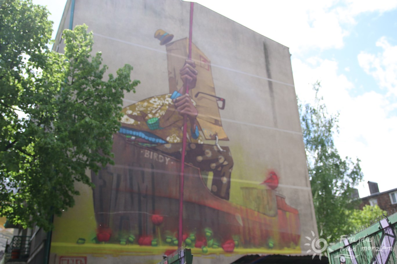Mural gdyński - Sainer -Birdy