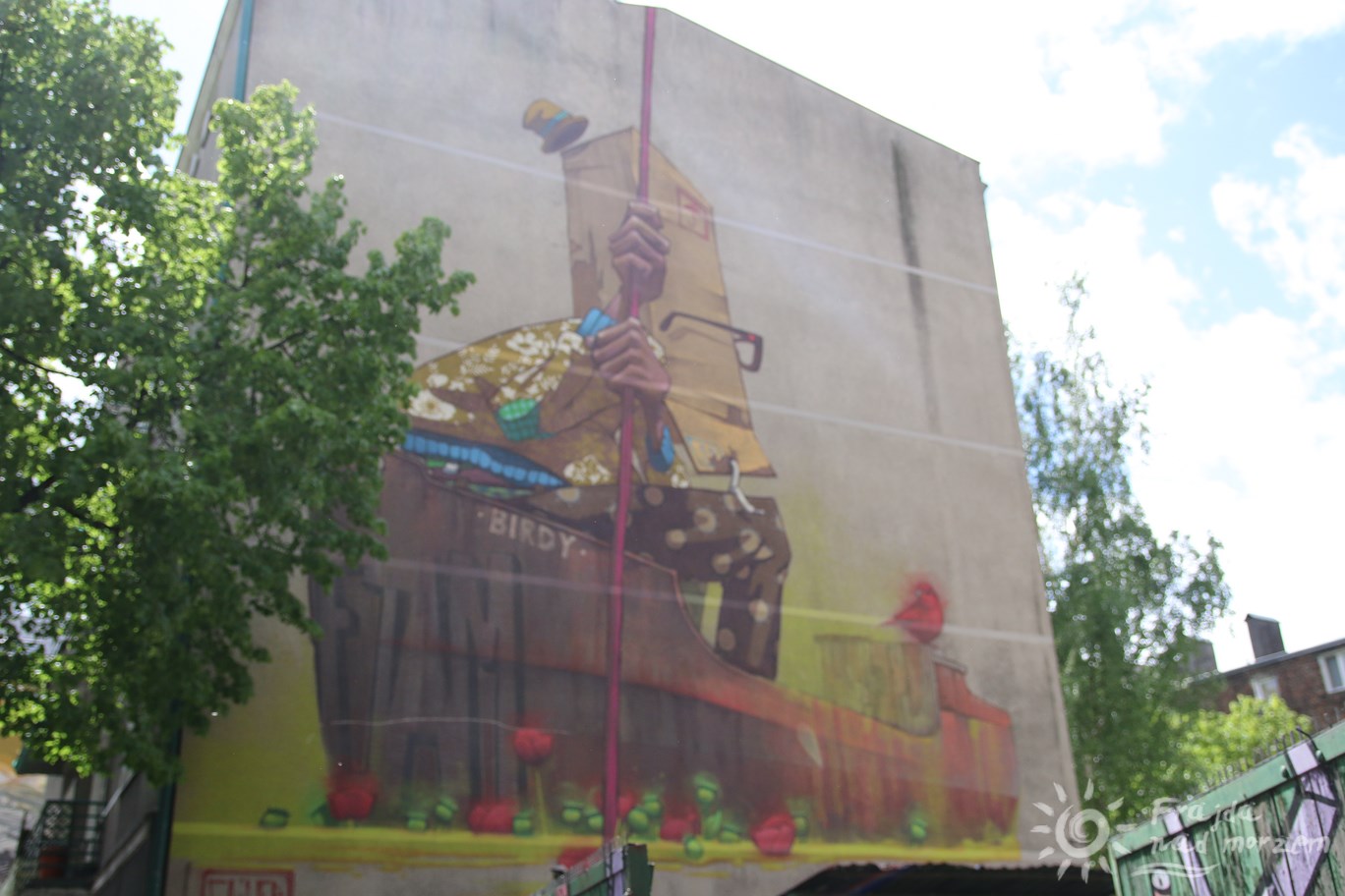 Mural gdyński - Sainer -Birdy