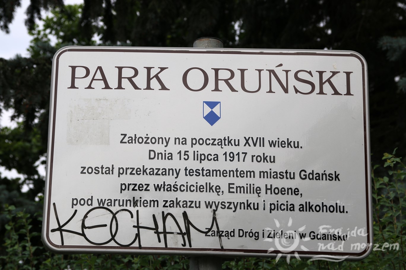 Wejście do Parku Oruńskiego