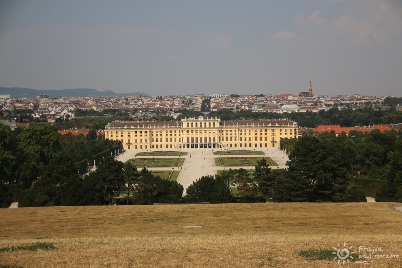 Piękna panorama Wiednia